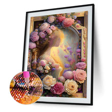 Load image into Gallery viewer, Girl In Flower Oil Painting 30*40CM (canvas) Full Round Drill Diamond Painting
