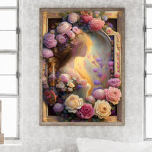 Load image into Gallery viewer, Girl In Flower Oil Painting 30*40CM (canvas) Full Round Drill Diamond Painting
