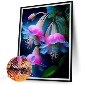 Fuchsia 30*40CM (canvas) Full Round Drill Diamond Painting