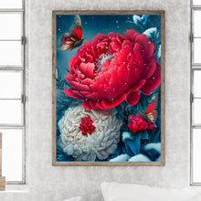 Load image into Gallery viewer, Butterfly Peony 30*40CM (canvas) Full Round Drill Diamond Painting
