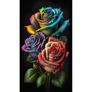 Aurora Rose 40*70CM (canvas) Full Square Drill Diamond Painting