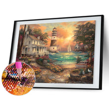 Load image into Gallery viewer, Lighthouse 30*40CM (canvas) Full Square Drill Diamond Painting
