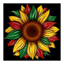 Load image into Gallery viewer, Artistic Sunflower 30*30CM (canvas) Full Round Drill Diamond Painting
