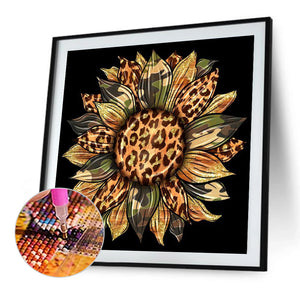 Artistic Sunflower 30*30CM (canvas) Full Round Drill Diamond Painting