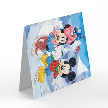 Load image into Gallery viewer, 8pcs Mickey Mouse Diamond Painting Greeting Card Includes Envelope DIY Postcards

