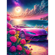 Load image into Gallery viewer, Pink Ocean Car 30*40CM (canvas) Full Round Drill Diamond Painting
