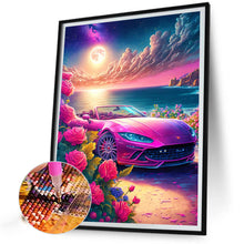 Load image into Gallery viewer, Pink Ocean Car 30*40CM (canvas) Full Round Drill Diamond Painting
