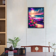 Load image into Gallery viewer, Pink Ocean Car 30*40CM (canvas) Full Round Drill Diamond Painting
