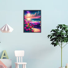 Load image into Gallery viewer, Pink Ocean Car 30*40CM (canvas) Full Round Drill Diamond Painting
