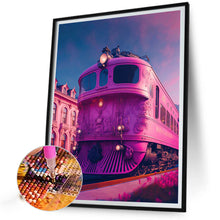 Load image into Gallery viewer, Pink Ocean Train 30*40CM (canvas) Full Round Drill Diamond Painting
