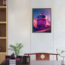 Load image into Gallery viewer, Pink Ocean Train 30*40CM (canvas) Full Round Drill Diamond Painting
