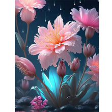 Load image into Gallery viewer, Lotus In The Rain 30*40CM (canvas) Full Square Drill Diamond Painting
