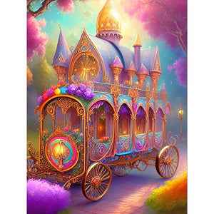 European And American Classical Trains 30*40CM (canvas) Full Round Drill Diamond Painting