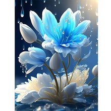 Load image into Gallery viewer, Blue Flowers 30*40CM (canvas) Full Square Drill Diamond Painting
