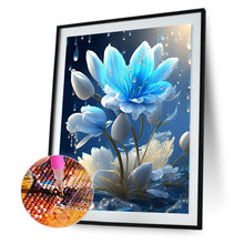 Load image into Gallery viewer, Blue Flowers 30*40CM (canvas) Full Square Drill Diamond Painting
