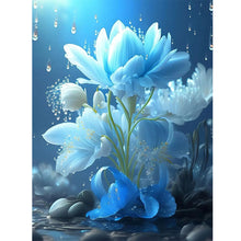 Load image into Gallery viewer, Blue Flowers 30*40CM (canvas) Full Square Drill Diamond Painting
