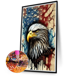 Independence Day American Eagle 40*70CM (canvas) Full Round Drill Diamond Painting