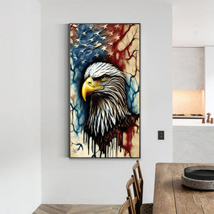 Independence Day American Eagle 40*70CM (canvas) Full Round Drill Diamond Painting