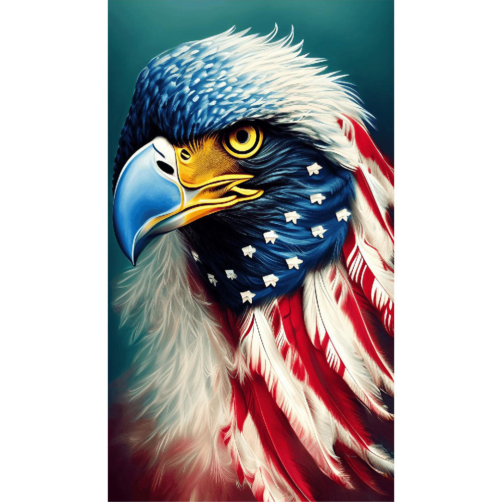 Independence Day American Eagle 40*70CM (canvas) Full Round Drill Diamond Painting