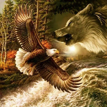 Load image into Gallery viewer, Ferocious Eagle 30*30CM (canvas) Full Round Drill Diamond Painting
