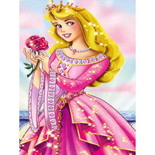 Load image into Gallery viewer, Princess Aurora And Roses 30*40CM (canvas) Full Round Drill Diamond Painting
