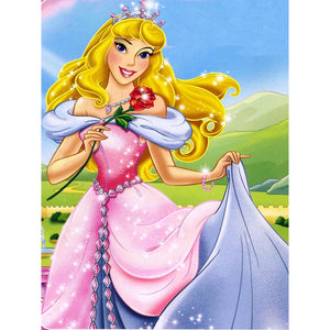 Princess Aurora And Roses 30*40CM (canvas) Full Round Drill Diamond Painting