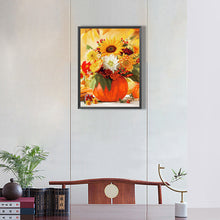 Load image into Gallery viewer, Sunflower Flower 30*40CM (canvas) Full Round Drill Diamond Painting
