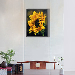 Sunflower 30*40CM (canvas) Full Round Drill Diamond Painting