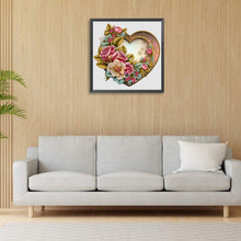 Load image into Gallery viewer, Love Flower Frame 30*30CM (canvas) Full Round Drill Diamond Painting
