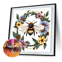 Load image into Gallery viewer, Bee 30*30CM (canvas) Full Round Drill Diamond Painting
