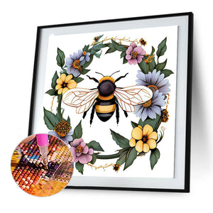 Bee 30*30CM (canvas) Full Round Drill Diamond Painting