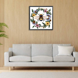 Bee 30*30CM (canvas) Full Round Drill Diamond Painting