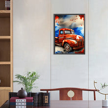 Load image into Gallery viewer, Independence Day Retro Vintage Car 30*40CM (canvas) Full Round Drill Diamond Painting
