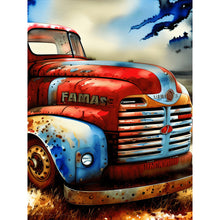 Load image into Gallery viewer, Independence Day Retro Vintage Car 30*40CM (canvas) Full Round Drill Diamond Painting
