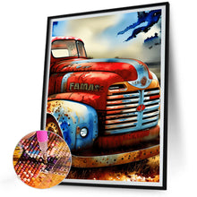 Load image into Gallery viewer, Independence Day Retro Vintage Car 30*40CM (canvas) Full Round Drill Diamond Painting
