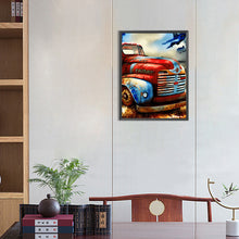 Load image into Gallery viewer, Independence Day Retro Vintage Car 30*40CM (canvas) Full Round Drill Diamond Painting
