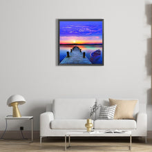 Load image into Gallery viewer, Sunset Bridge 50*50CM (canvas) Full Round Drill Diamond Painting
