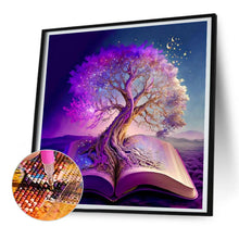 Load image into Gallery viewer, Tree Of Wisdom In Book 30*30CM (canvas) Full Round Drill Diamond Painting
