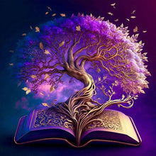 Load image into Gallery viewer, Tree Of Wisdom In Book 30*30CM (canvas) Full Round Drill Diamond Painting
