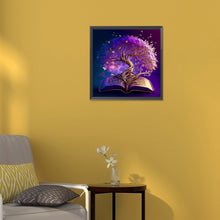 Load image into Gallery viewer, Tree Of Wisdom In Book 30*30CM (canvas) Full Round Drill Diamond Painting
