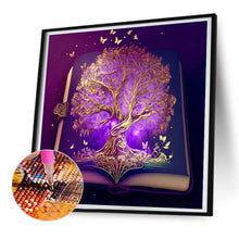 Load image into Gallery viewer, Tree Of Wisdom In Book 30*30CM (canvas) Full Round Drill Diamond Painting
