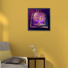 Load image into Gallery viewer, Tree Of Wisdom In Book 30*30CM (canvas) Full Round Drill Diamond Painting
