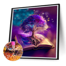 Load image into Gallery viewer, Tree Of Wisdom In Book 30*30CM (canvas) Full Round Drill Diamond Painting
