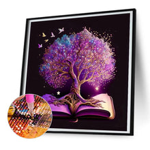 Load image into Gallery viewer, Tree Of Wisdom In Book 30*30CM (canvas) Full Round Drill Diamond Painting
