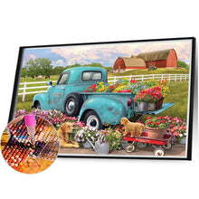 Load image into Gallery viewer, Blue Pickup Truck 40*30CM (canvas) Full Square Drill Diamond Painting
