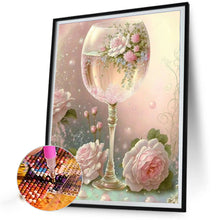 Load image into Gallery viewer, Goblet And Flowers 30*40CM (canvas) Full Square Drill Diamond Painting
