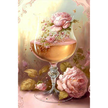 Load image into Gallery viewer, Goblet And Flowers 20*30CM (canvas) Full Square Drill Diamond Painting
