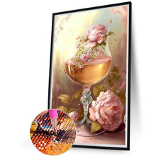 Load image into Gallery viewer, Goblet And Flowers 20*30CM (canvas) Full Square Drill Diamond Painting
