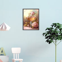 Load image into Gallery viewer, Goblet And Flowers 20*30CM (canvas) Full Square Drill Diamond Painting
