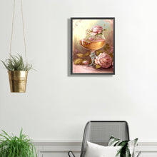 Load image into Gallery viewer, Goblet And Flowers 30*40CM (canvas) Full Square Drill Diamond Painting
